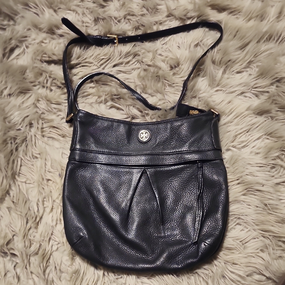 Tory Burch Black Leather Shoulder Bag